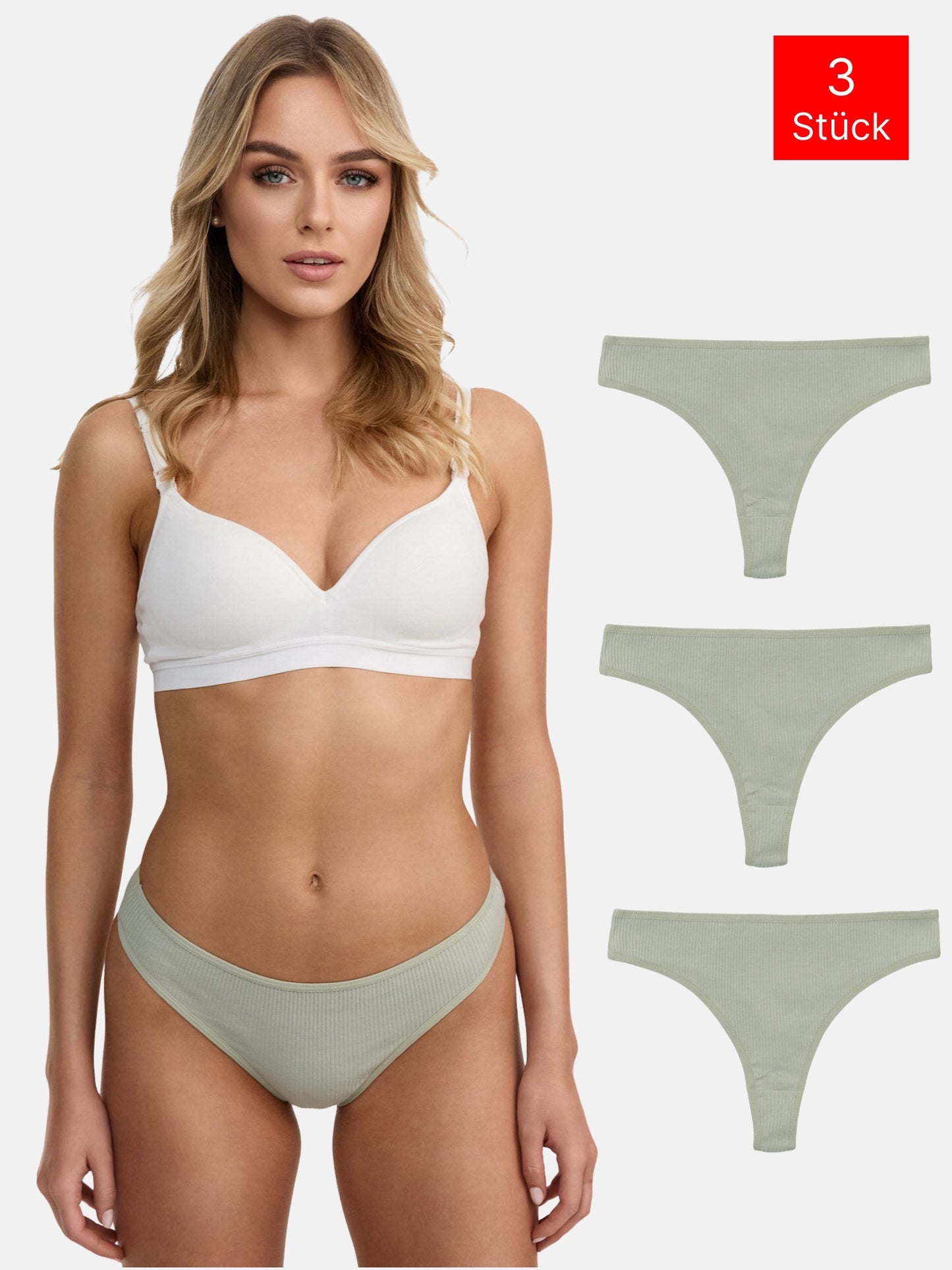 Tazzio Damen String 3er-Pack F933