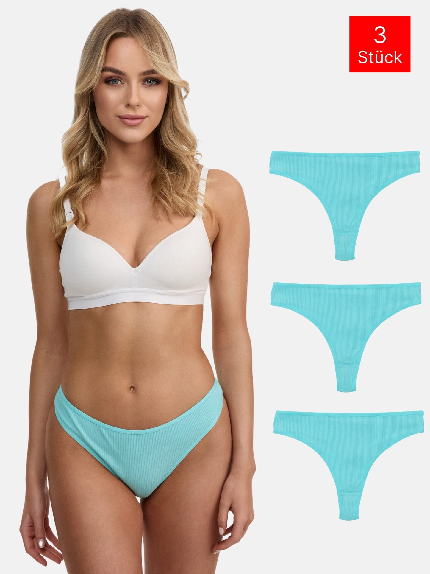 Tazzio Damen String 3er-Pack F933