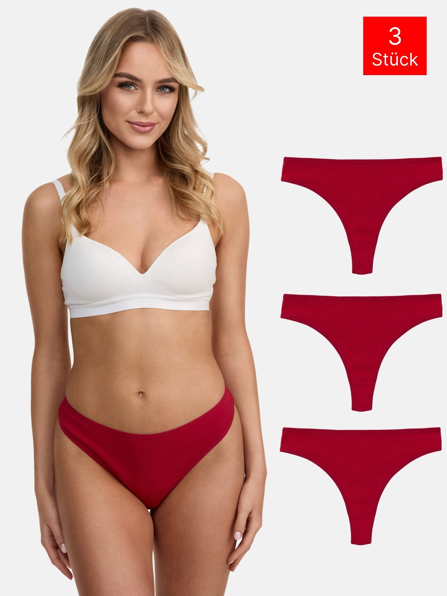 Tazzio Damen String 3er-Pack F933