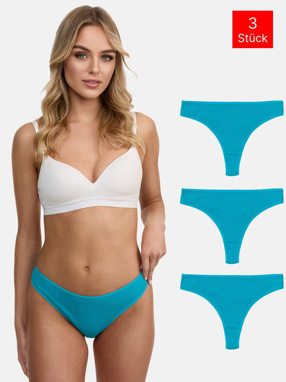 Tazzio Damen String 3er-Pack F933