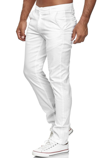 Tazzio Herren Chino Slim Fit 19530 Weiß