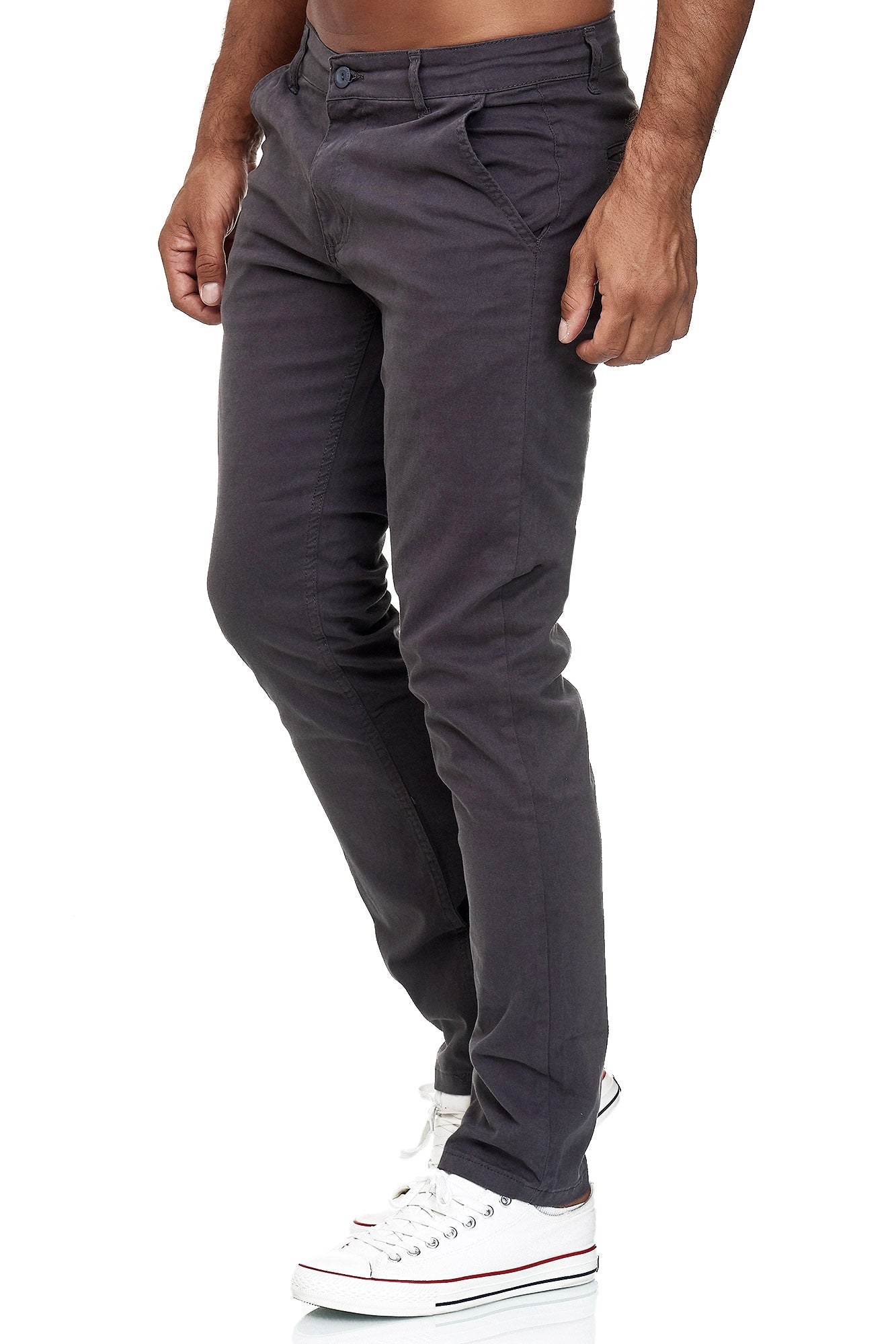 Tazzio Herren Chino Slim Fit 19530 Anthrazit