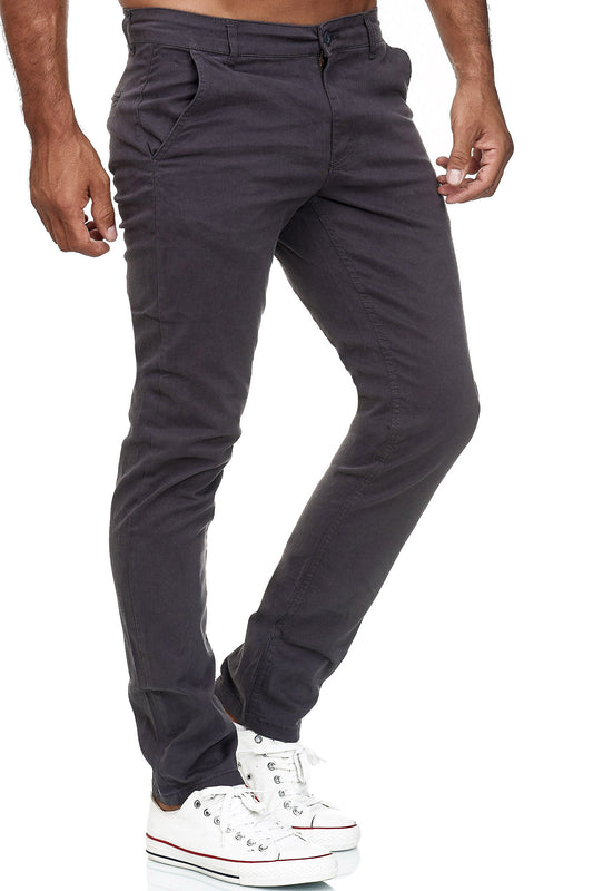 Tazzio Herren Chino Slim Fit 19530 Anthrazit
