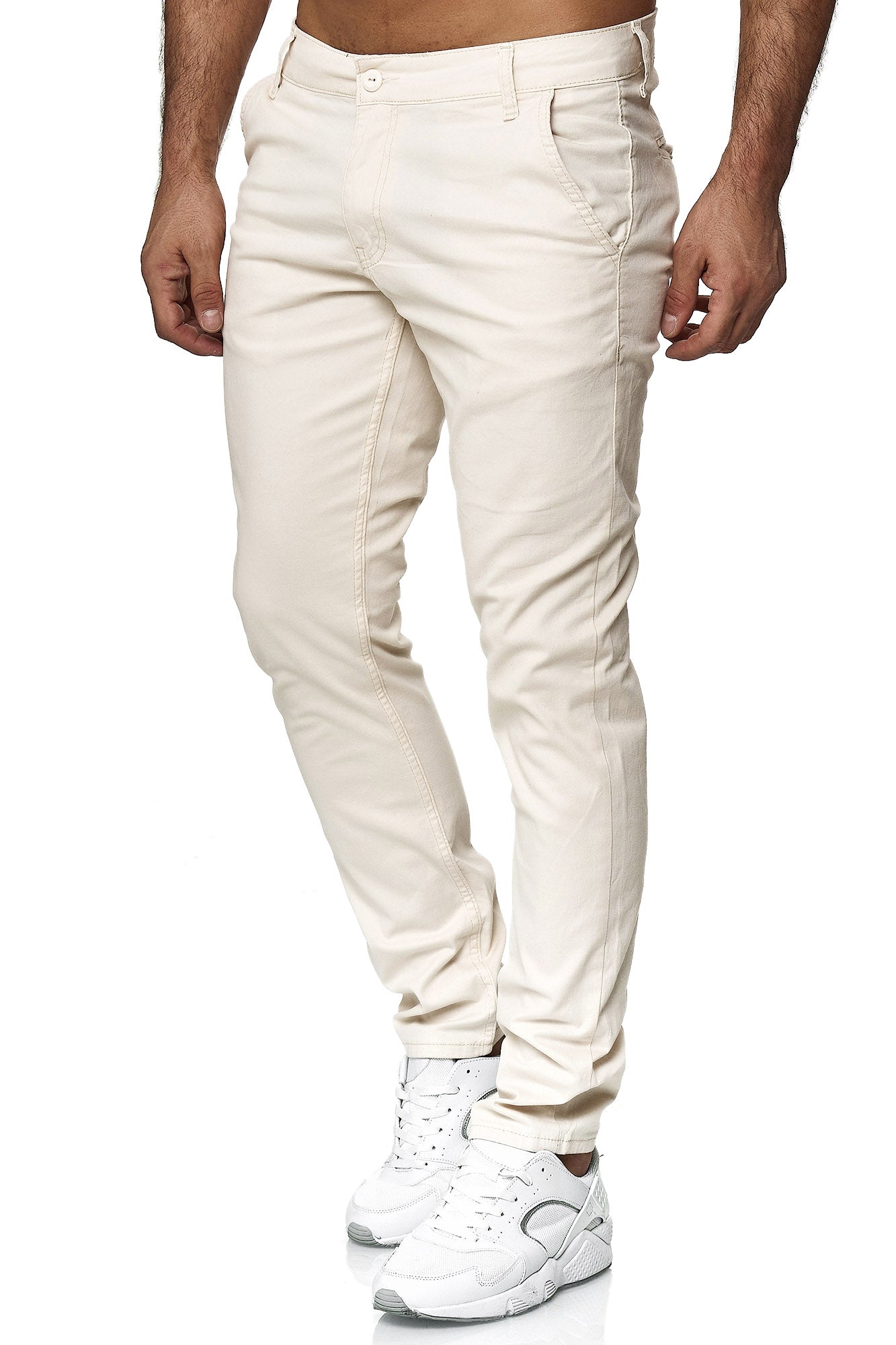 Tazzio Herren Chino Slim Fit 19530 Ecru