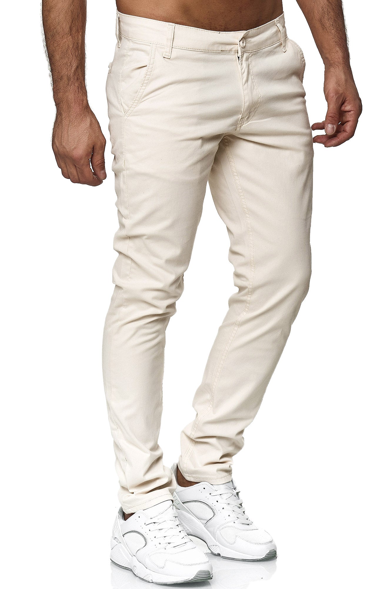 Tazzio Herren Chino Slim Fit 19530 Ecru
