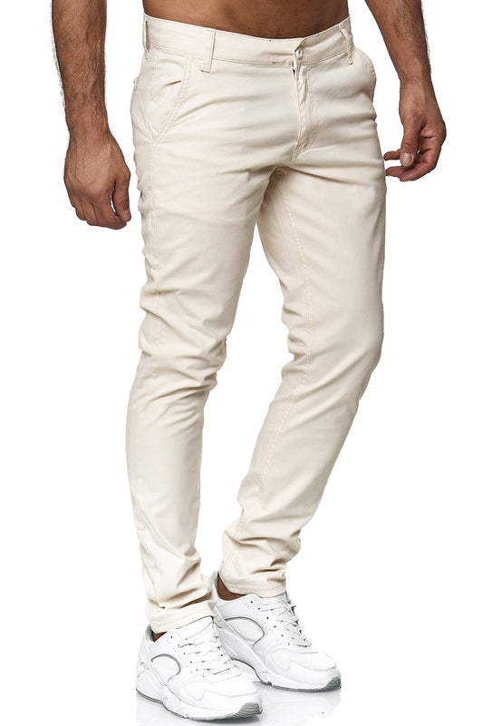 Tazzio Herren Chino Slim Fit 19530 Ecru