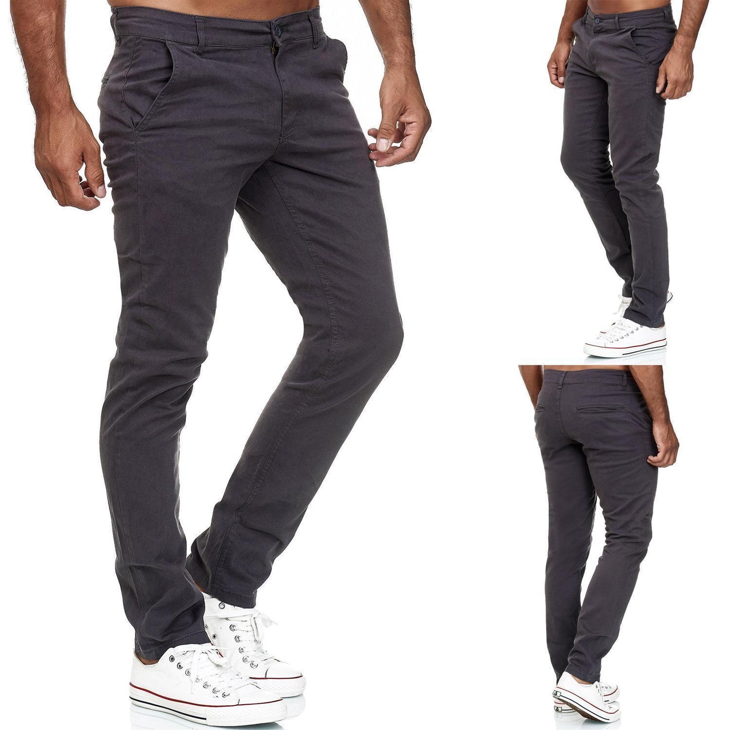 Tazzio Herren Chino Slim Fit 19530 Anthrazit