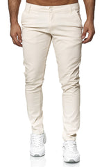 Tazzio Herren Chino Slim Fit 19530 Ecru