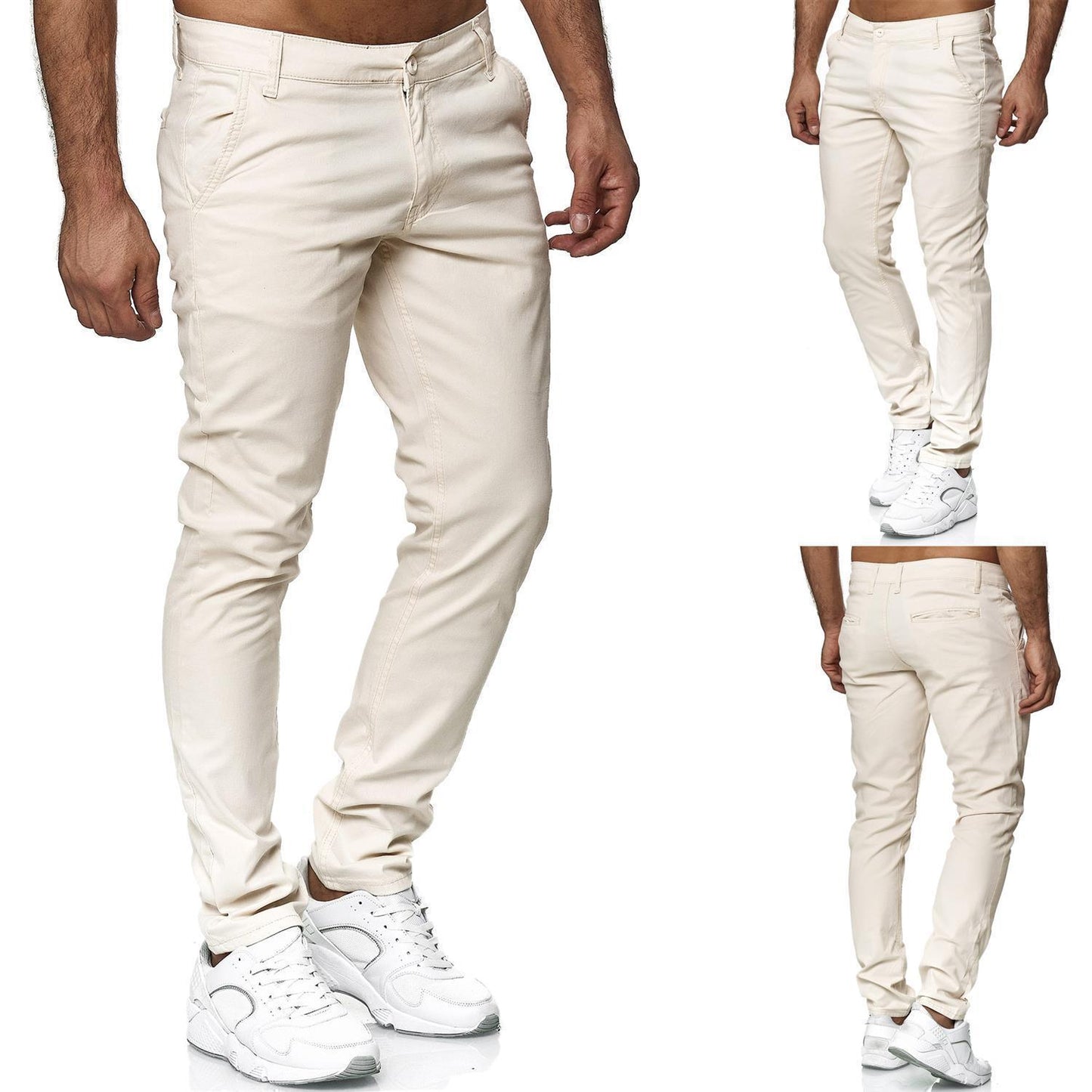 Tazzio Herren Chino Slim Fit 19530 Ecru