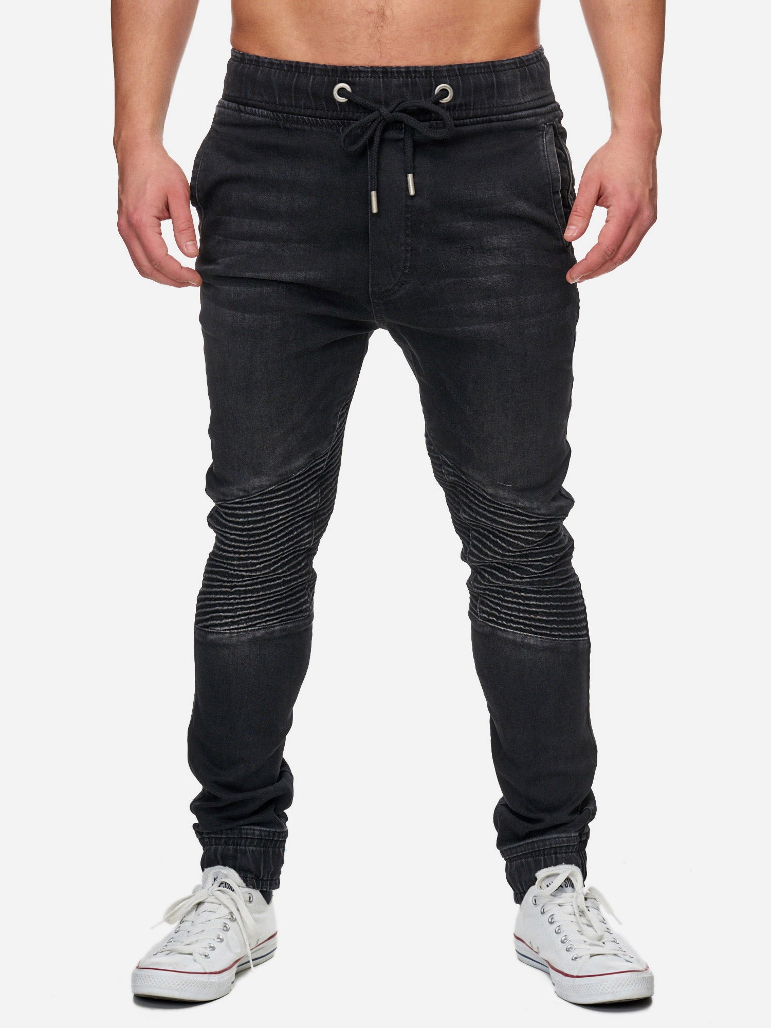 Biker jean joggers on sale