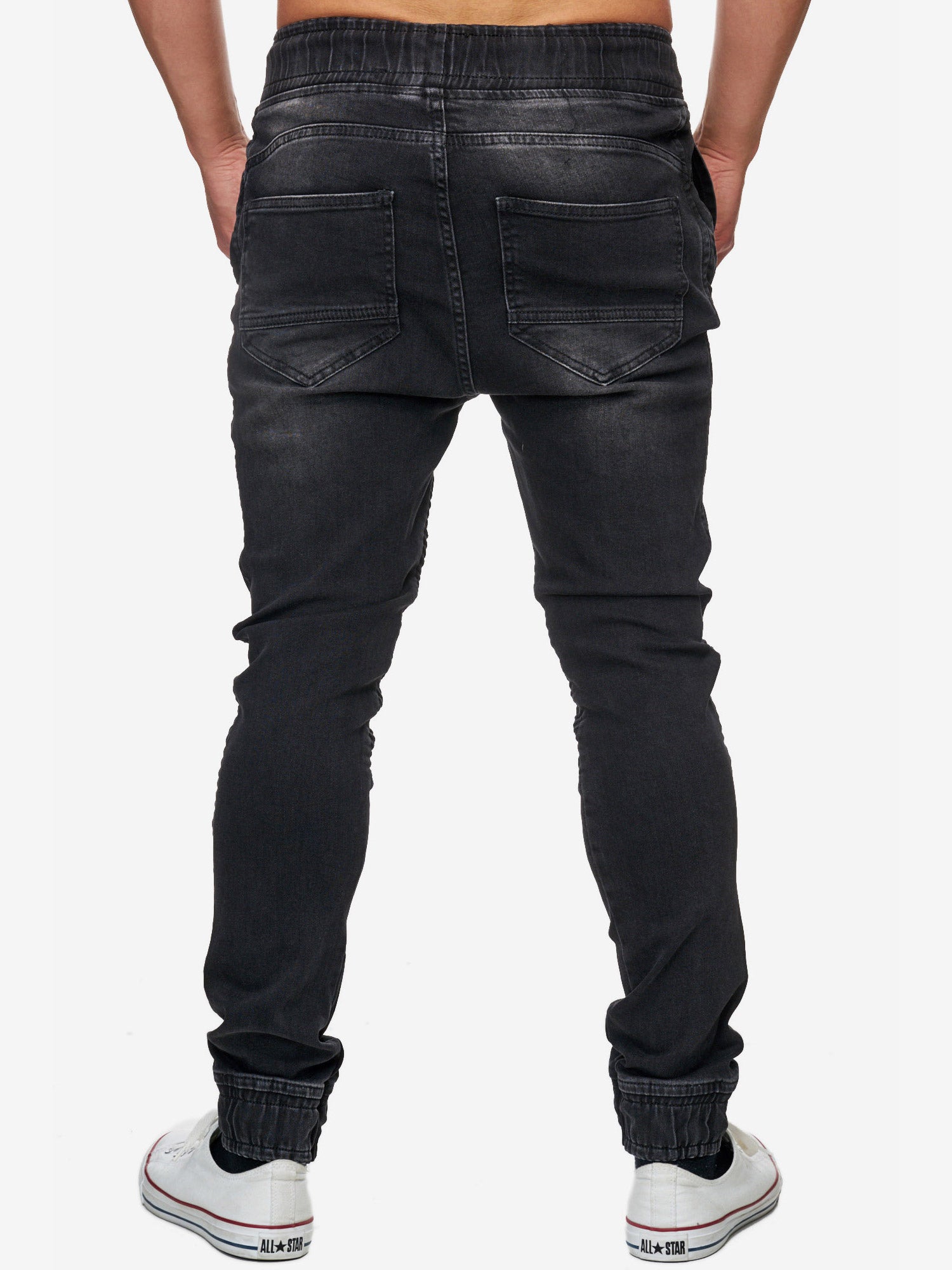 Tazzio Herren Jeans Regular Fit im Biker Jogger Stil 16505