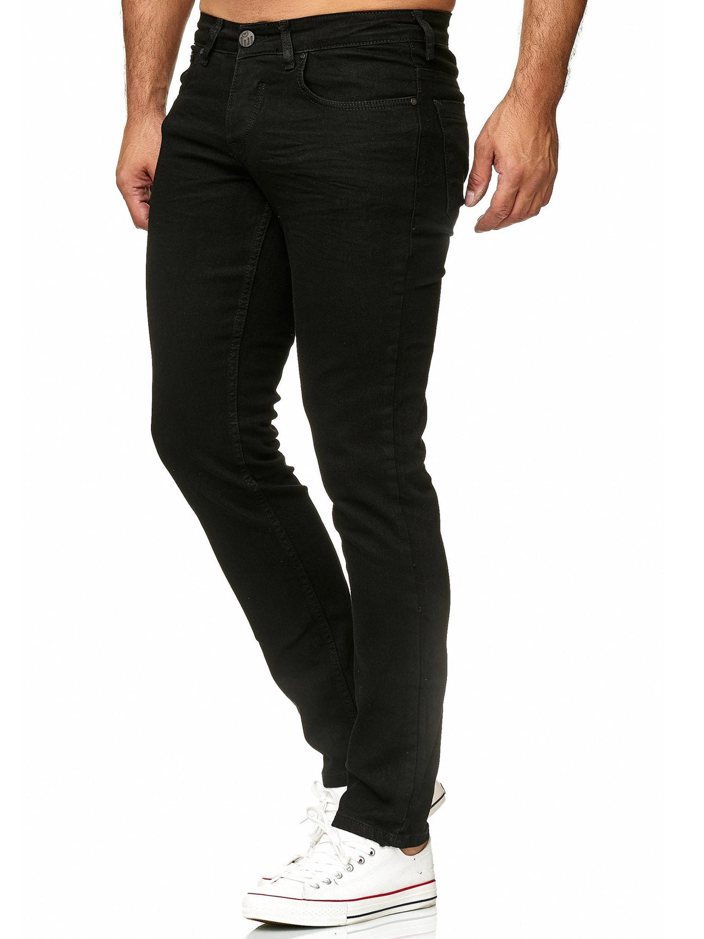 Tazzio Herren Jeans Slim Fit 16533 Black