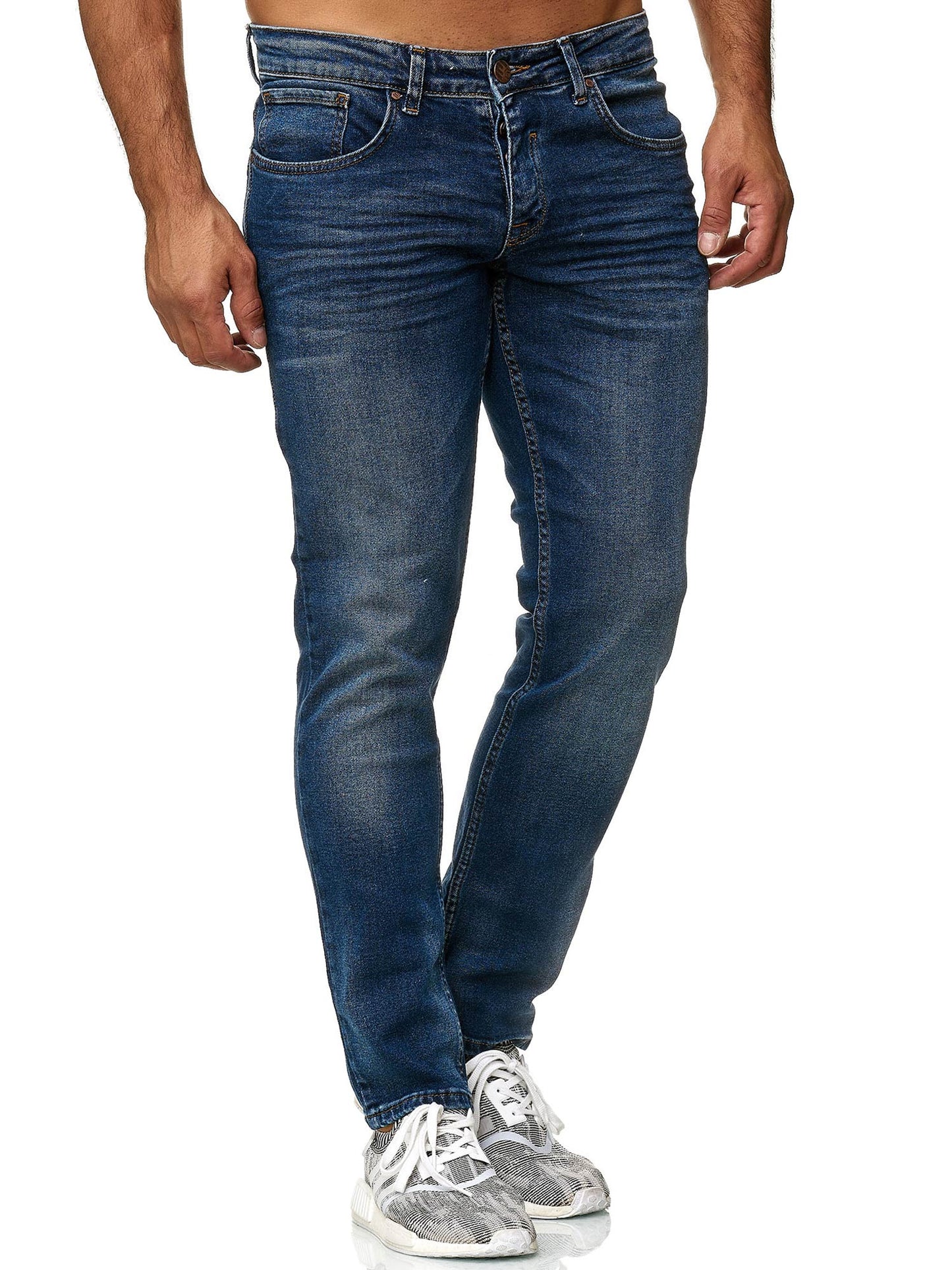 Tazzio Herren Jeans Slim Fit 16533 Blau-1
