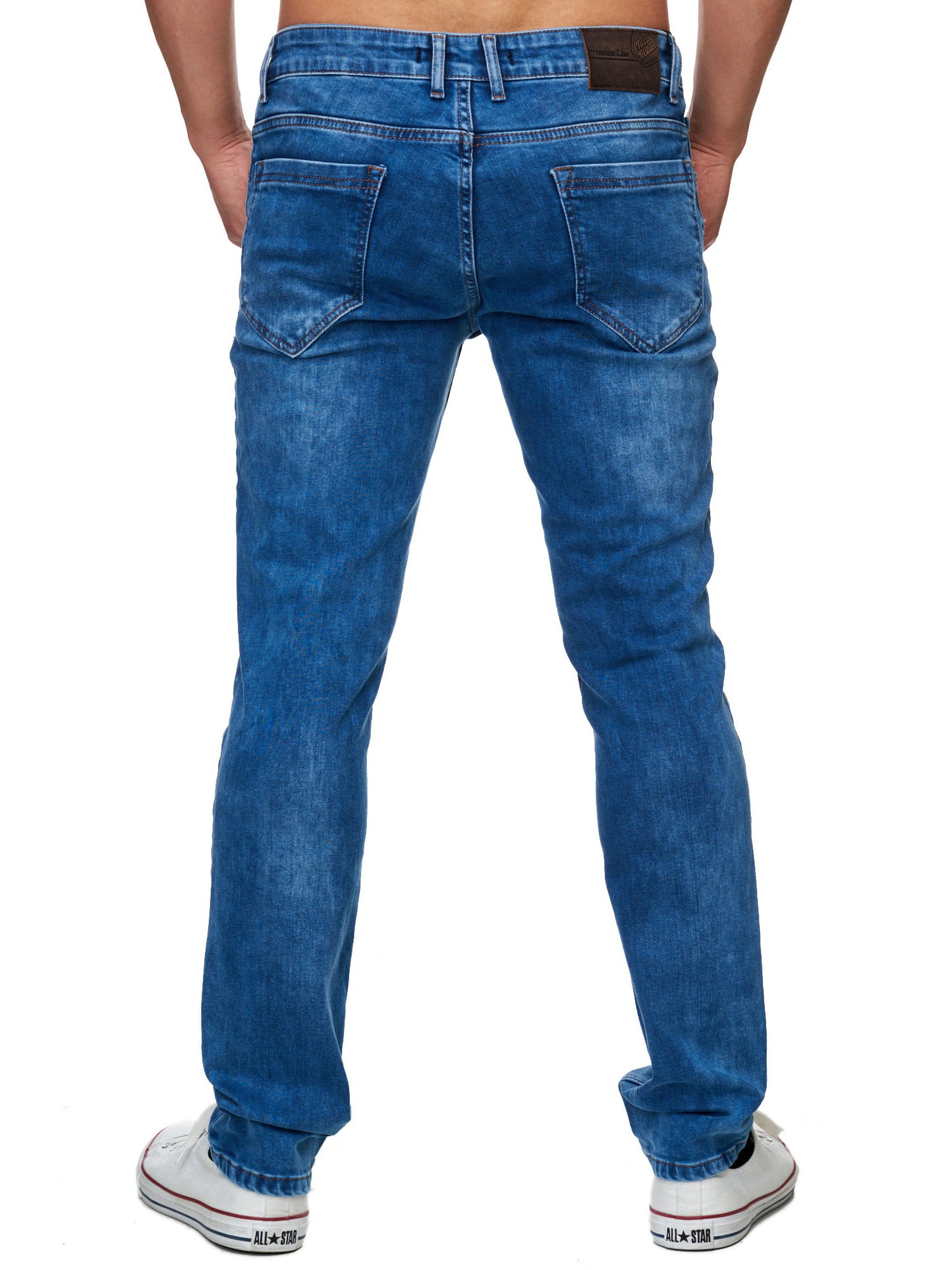 Tazzio Herren Jeans Slim Fit 16533 Blau