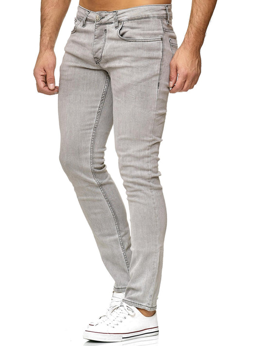 Tazzio Herren Jeans Slim Fit 16533 Grau