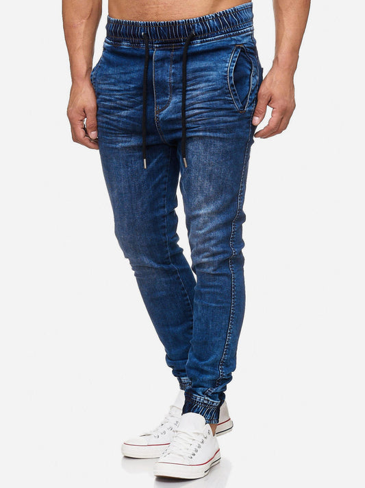 Tazzio Herren Jeans Regular Fit im Jogger-Stil 17504