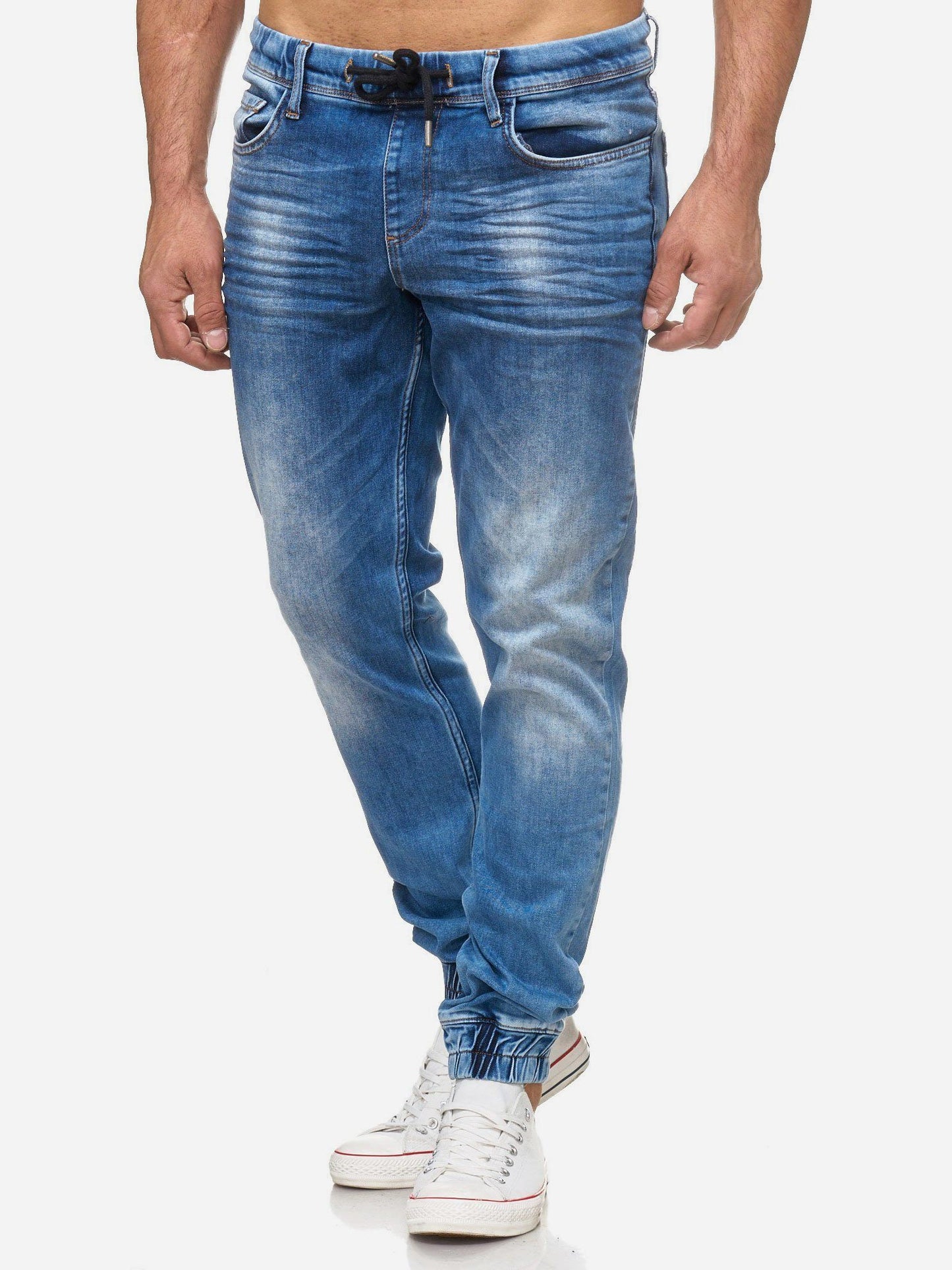 Tazzio Herren Jeans Regular Fit im Jogger-Stil 17506