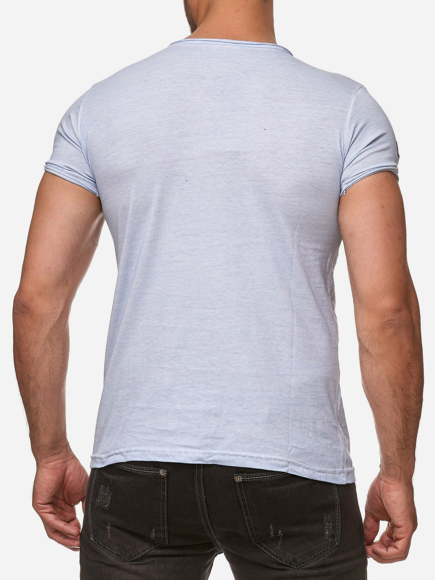 Tazzio Herren T-Shirt Ölwaschung 4050-1