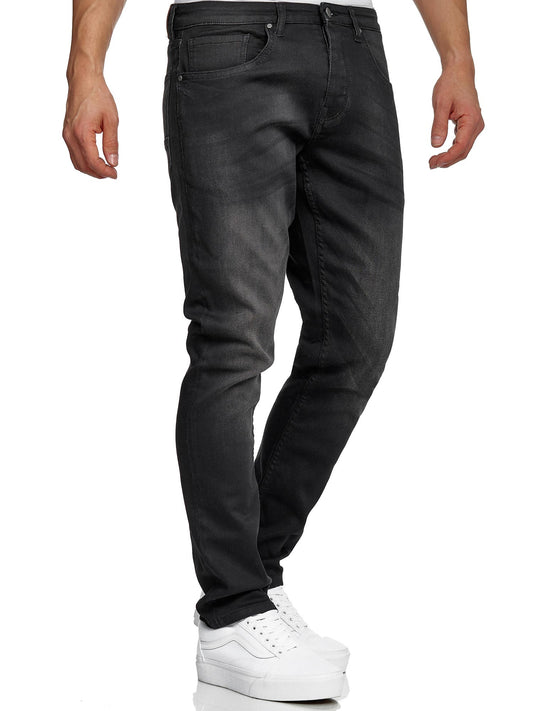 Tazzio Herren Jeans Regular Fit A106 Schwarz