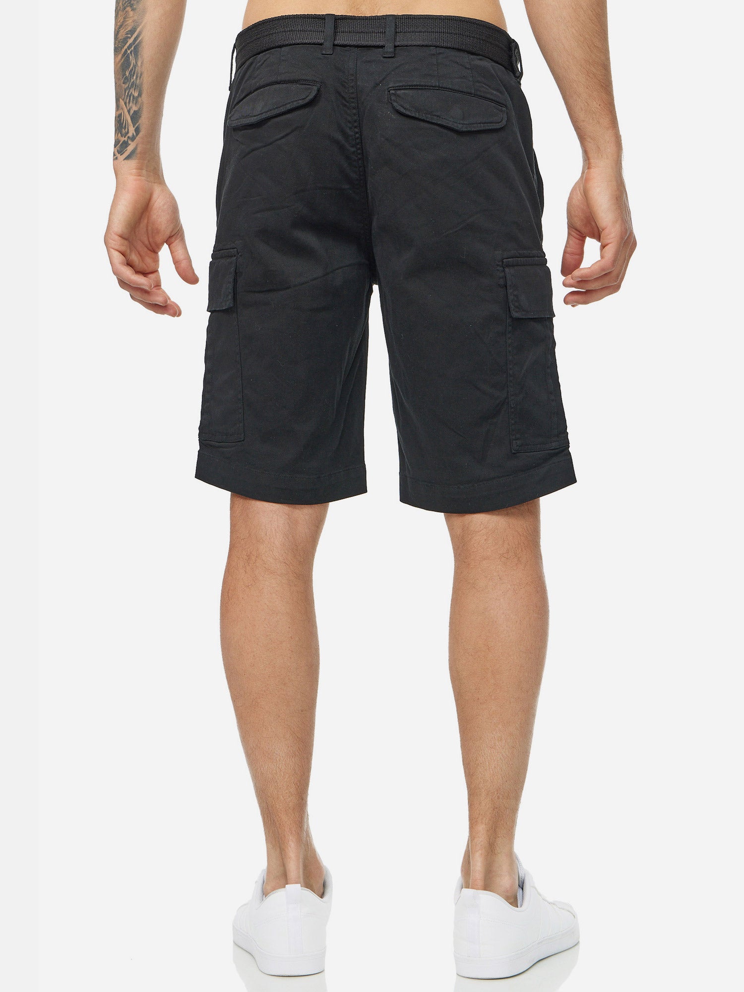 Mens long black deals cargo shorts