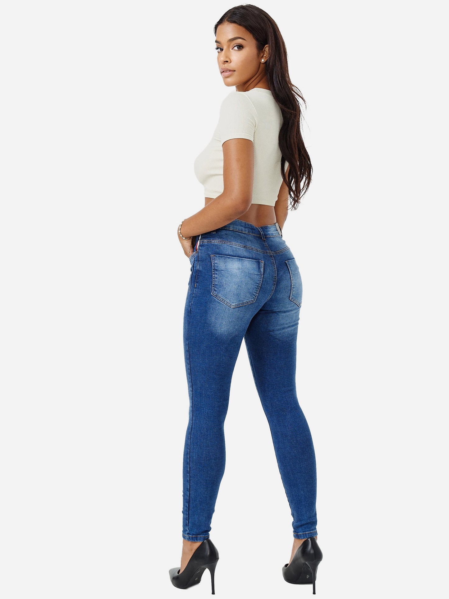 Tazzio Damen Skinny Fit Jeans F108