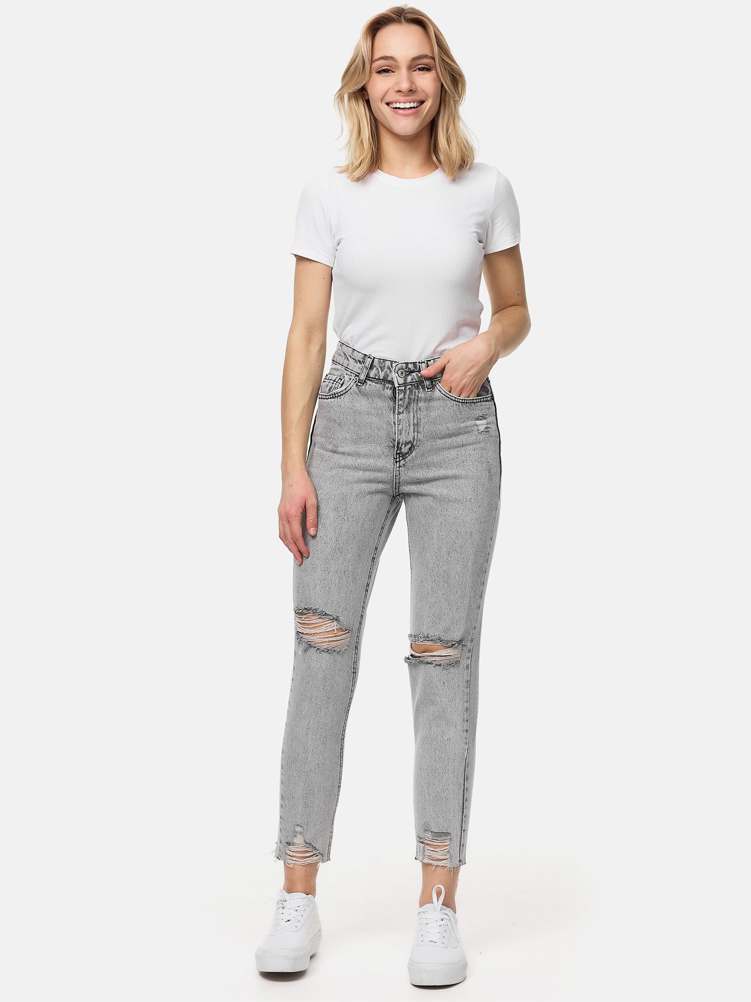 Tazzio Damen Mom Jeans F127