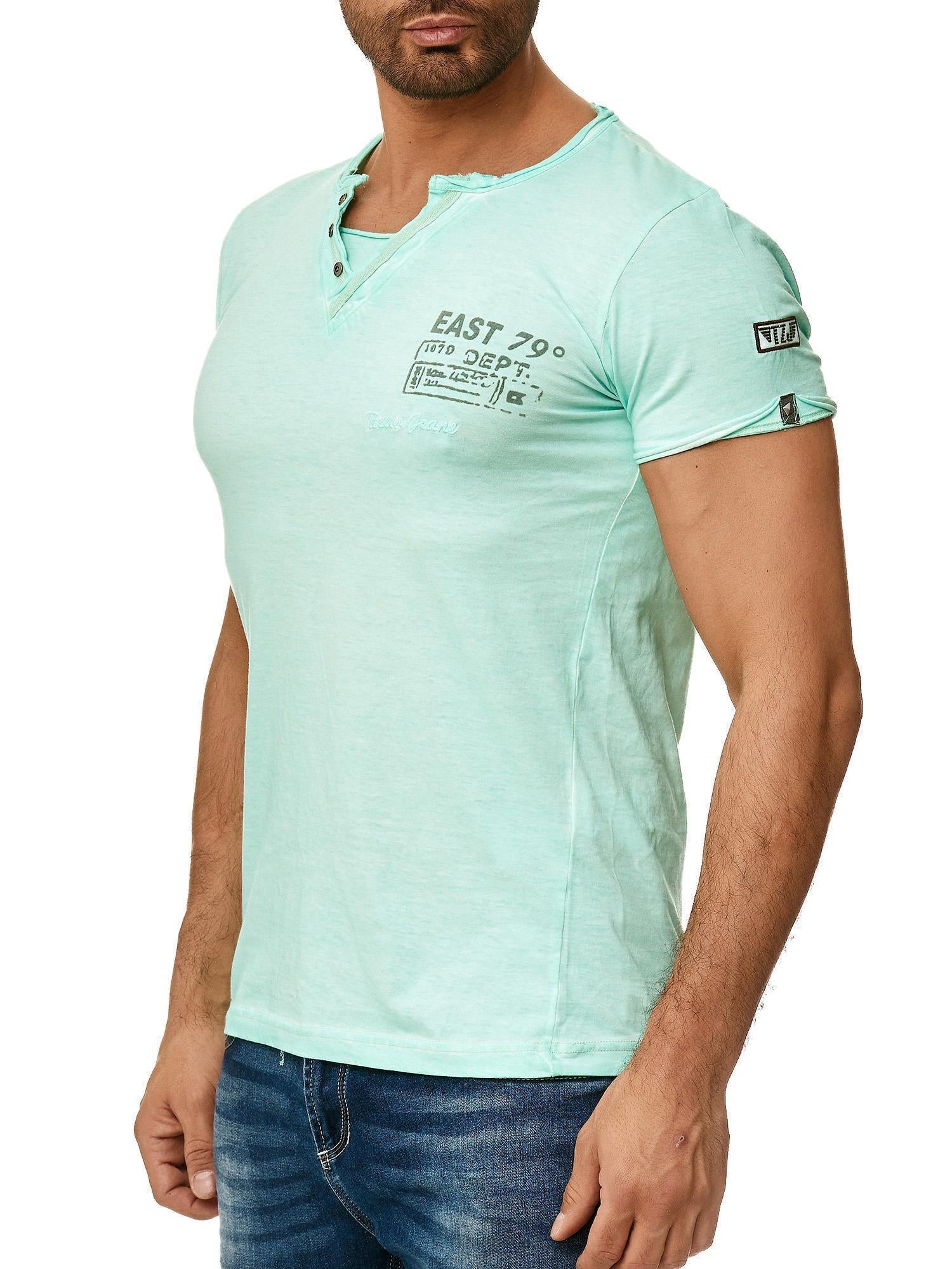 Tazzio Herren T-Shirt mit V-Ausschnitt 4060