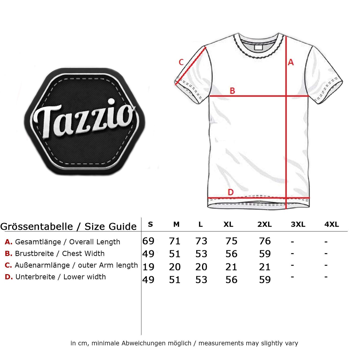 Tazzio Herren T-Shirt mit V-Ausschnitt 4060